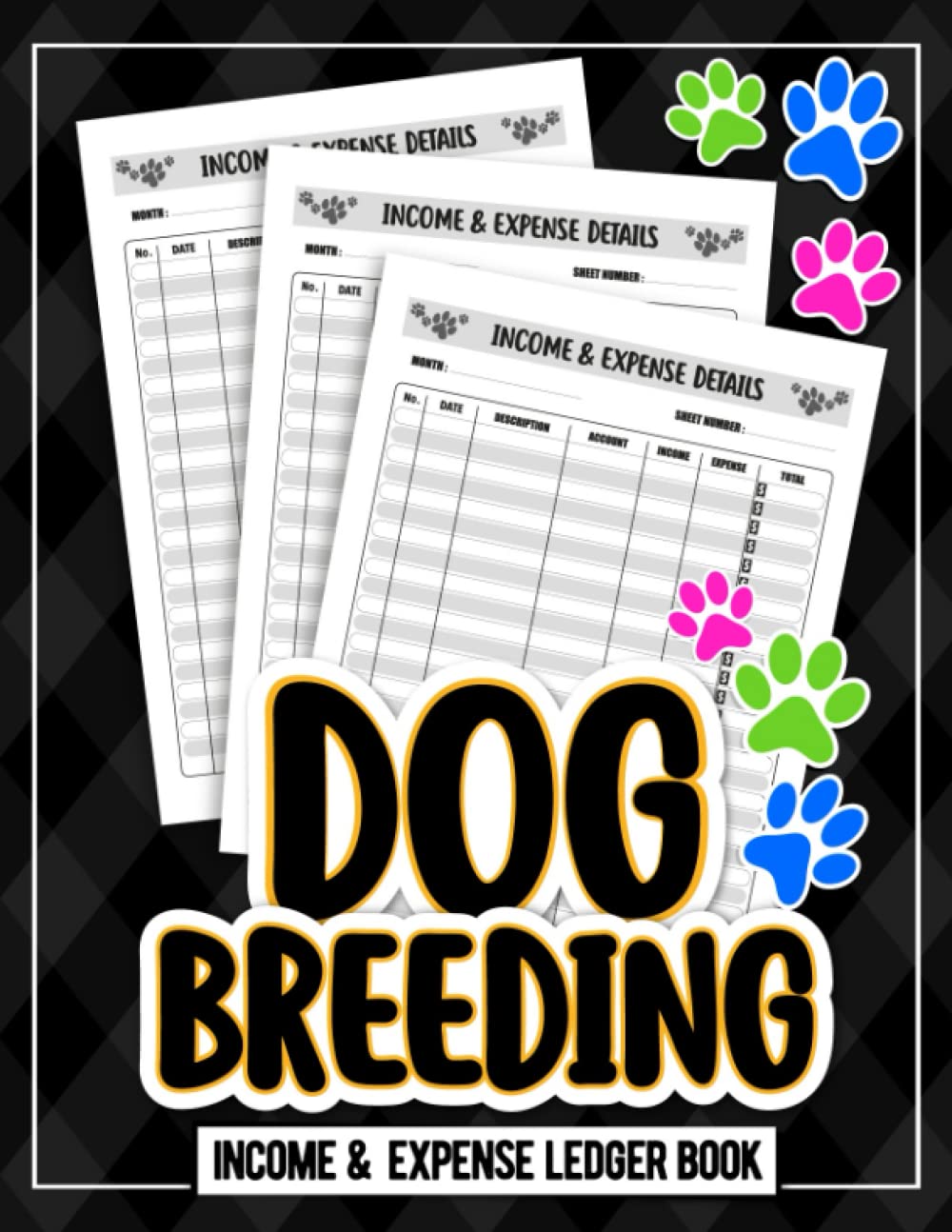 Dog Breeding Income and Expense Ledger Book: Income and Expense Record Tracking Book / Business Gift Organizer Log Book Simple Large Income and ... Journal Notebook 8.5"x11" 120 Pages