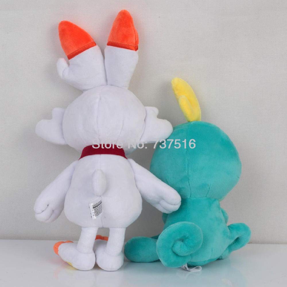 Stuffed Animal Toys 9 Zzib (Color : Scorbunny Sobble)