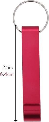 Miniatura 2 de Llavero colorido del abrebotellas del metal del aluminio para los hombres (Fuschia)
