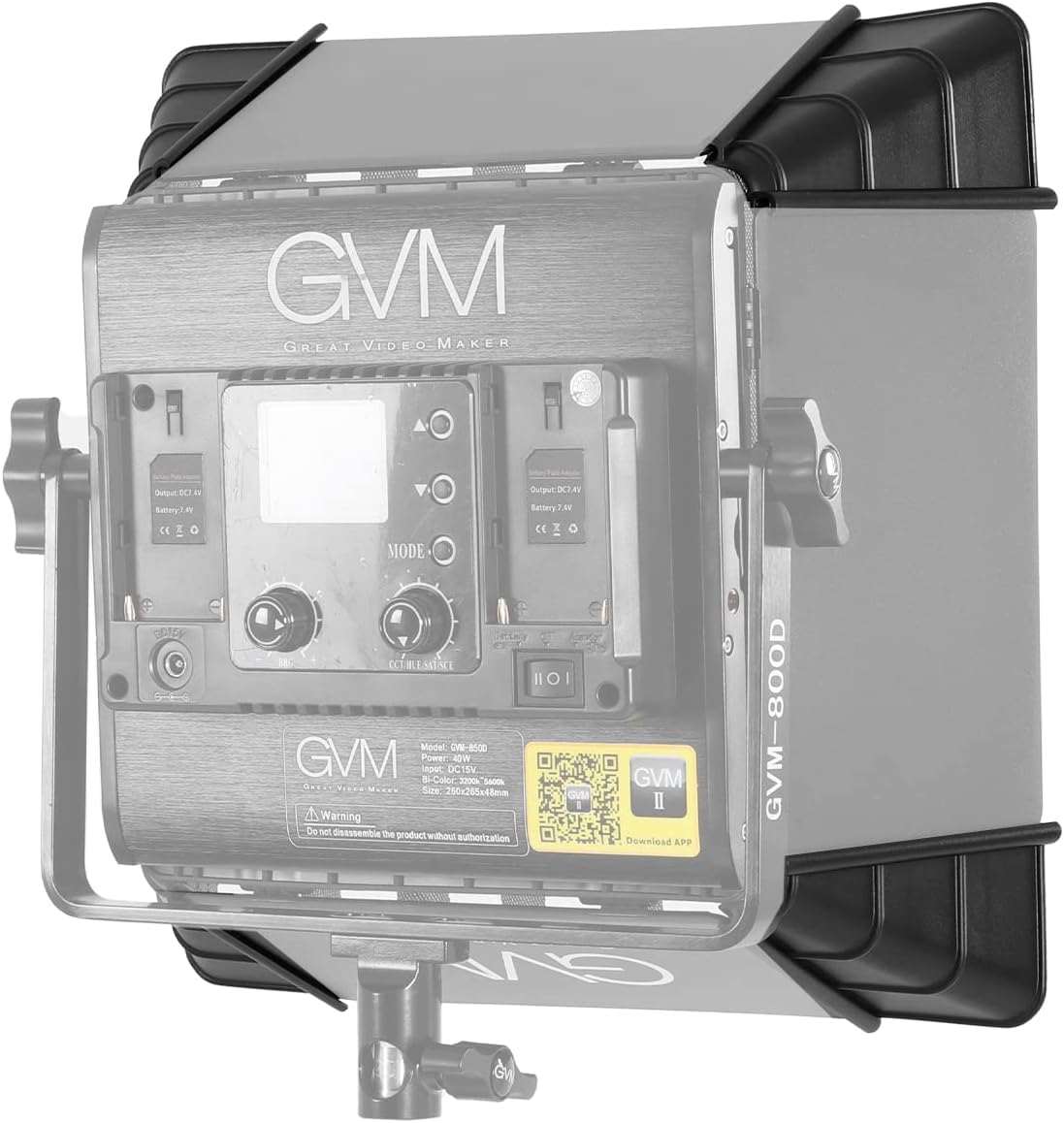 Softbox LED GVM RGB Con App - Luce Video Professionale Per Studio E YouTube - Foto 5