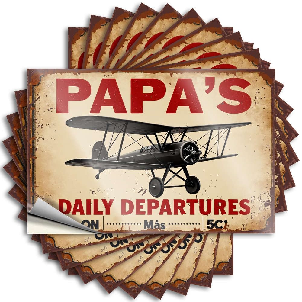 Tattoo - Fun Bumper Papa's Daily Departures On Mas 5c. for Mold Funny Stuff(12X18CM)