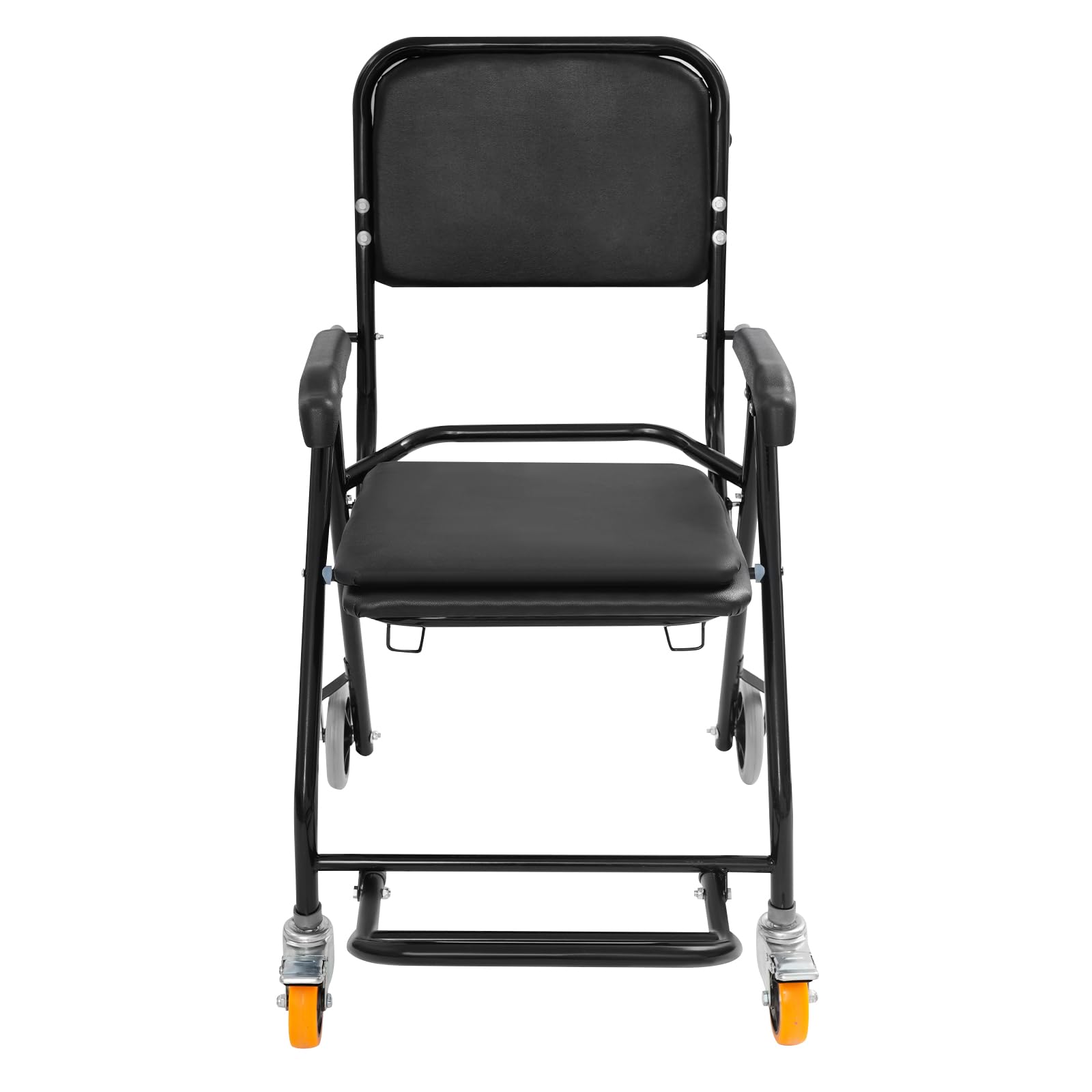 Silla de inodoro, 62 x 58 x 102 cm, elevador de pacientes, silla de ducha, silla de ruedas, silla de baño de cama para el inodoro con brazos, silla de ducha portátil con ruedas se coloca en la cama