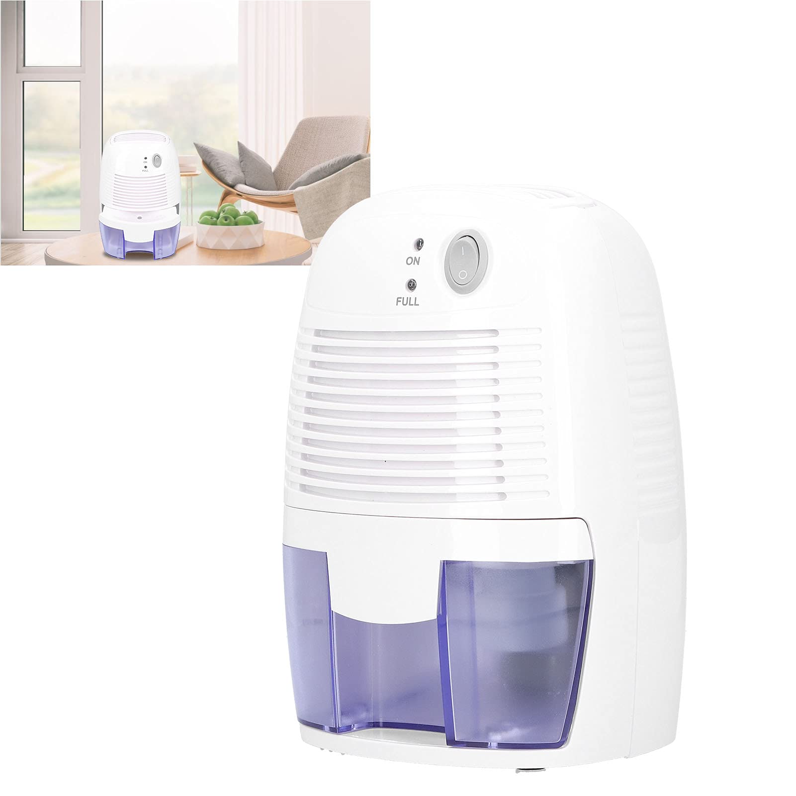 Annadue Deumidificatore, Mini Deumidificatore d'aria, USB Rimuove l'umidità, Domestico per Camera da Letto Armadio Bagno