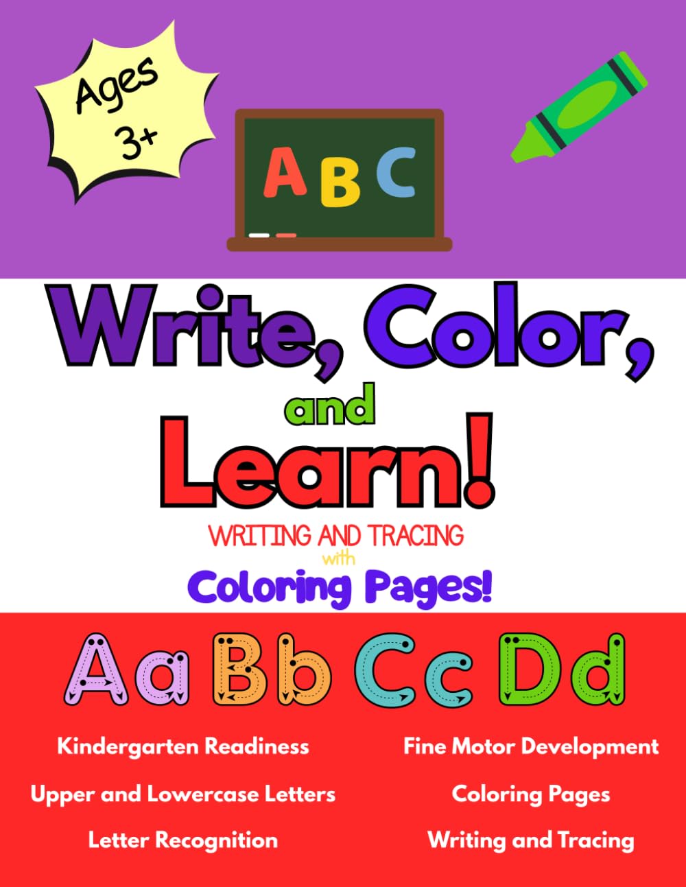 Write, Color, and Learn!: Letter Writing and Tracing with Coloring Pages!