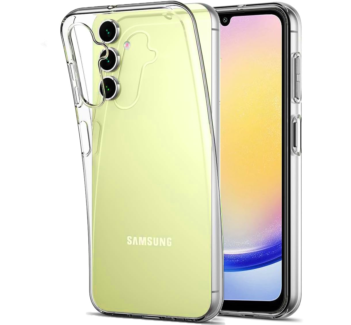 KP TECHNOLOGY Galaxy A25 Case - Thin Soft Silicone Gel Cover Case for Samsung Galaxy A25 5G (CLEAR)