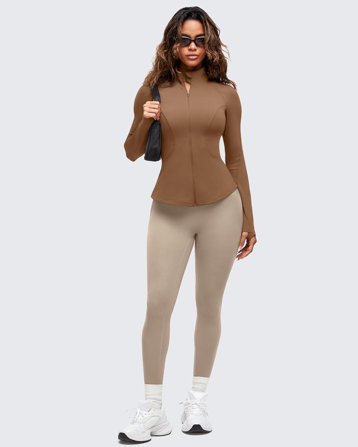 G4Free BareFeel Women's Workout Jacket Full Zip Up Slim Hip Length Yoga Athletic Tops with Thumb Holes - Image 5