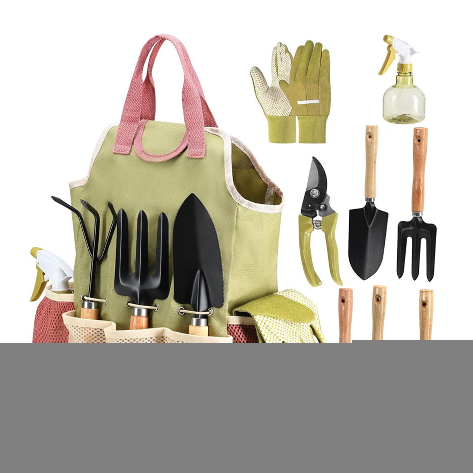 Kit di Attrezzi da Giardinaggio Kit di Attrezzatura per Piantumazione da 9