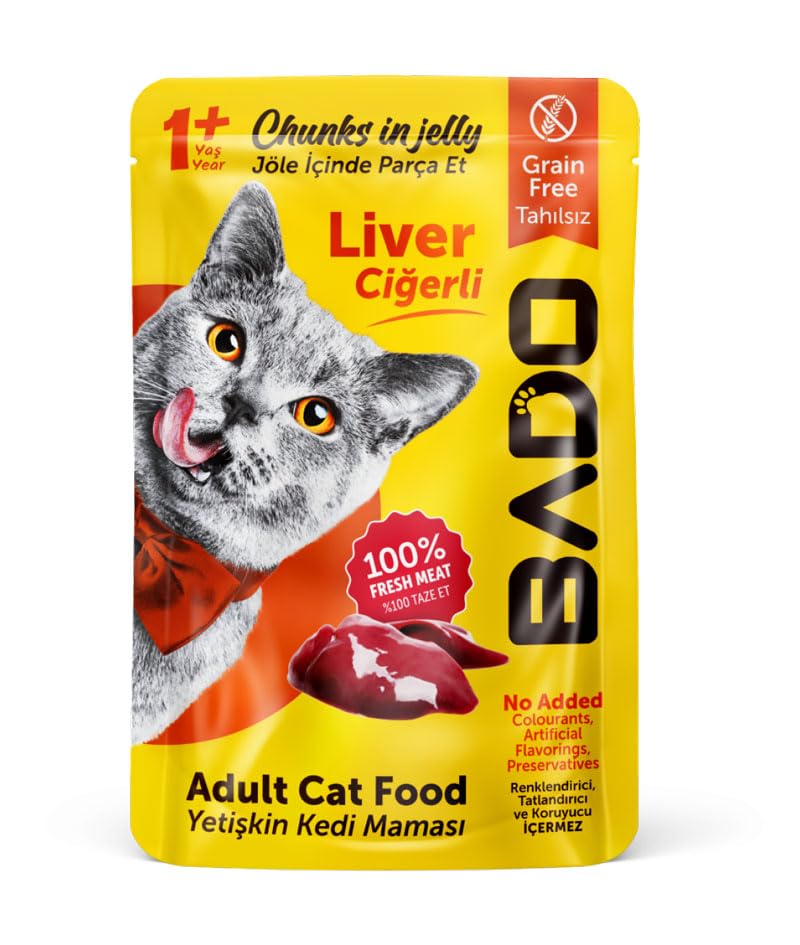 Bado Yetişkin Yaş Kedi Maması Ciğerli 85 gr