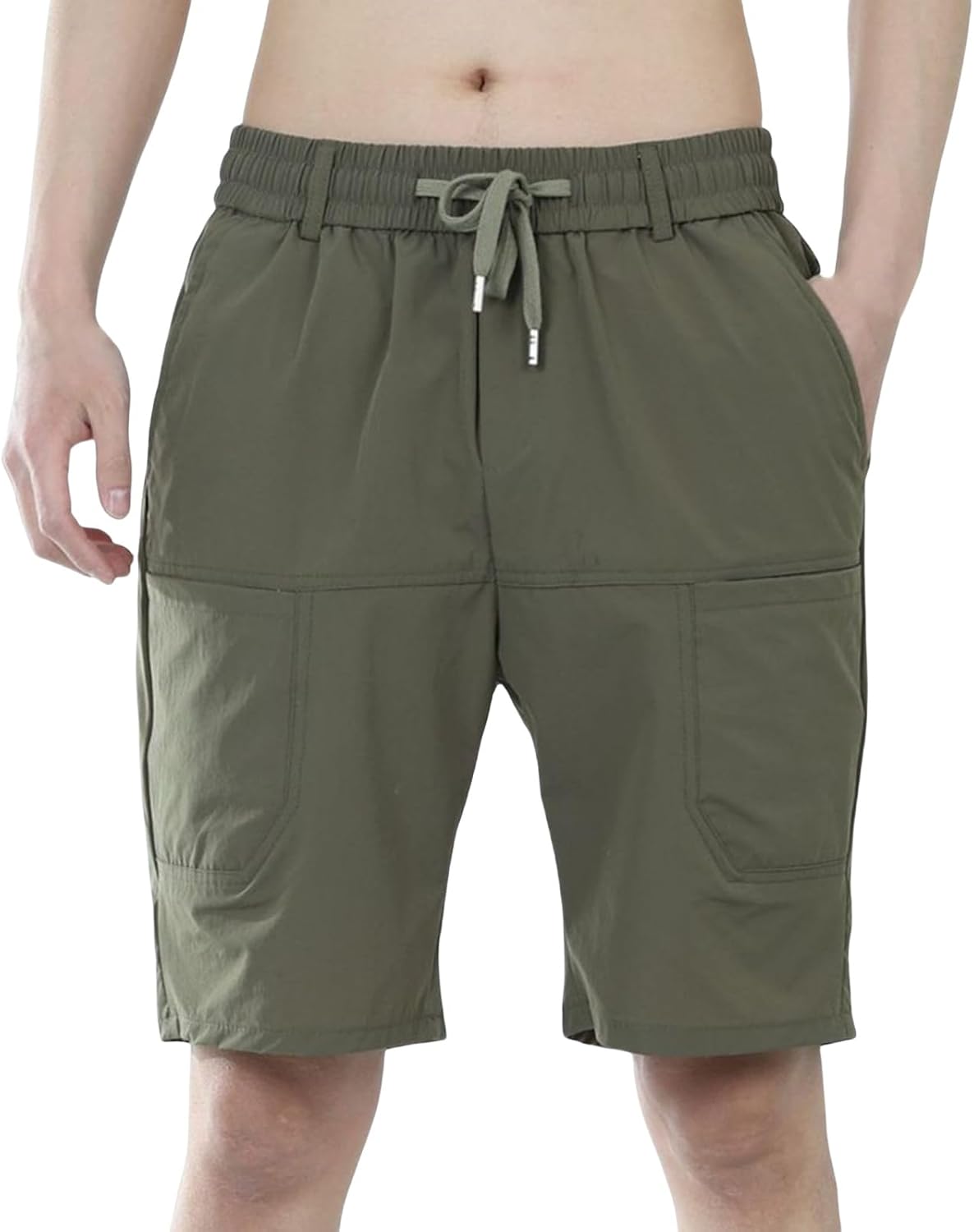 Cargo Shorts Men Water Resistant Lightweight Quick Dry Hiking Shorts Workout Athletic Short Pants for Camping Travel