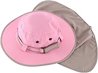 Vista 35 de Home Prefer Sombrero para sol para el aire libre con protección UV, secado rápido, unisex con solapa para proteger el cuello Negro