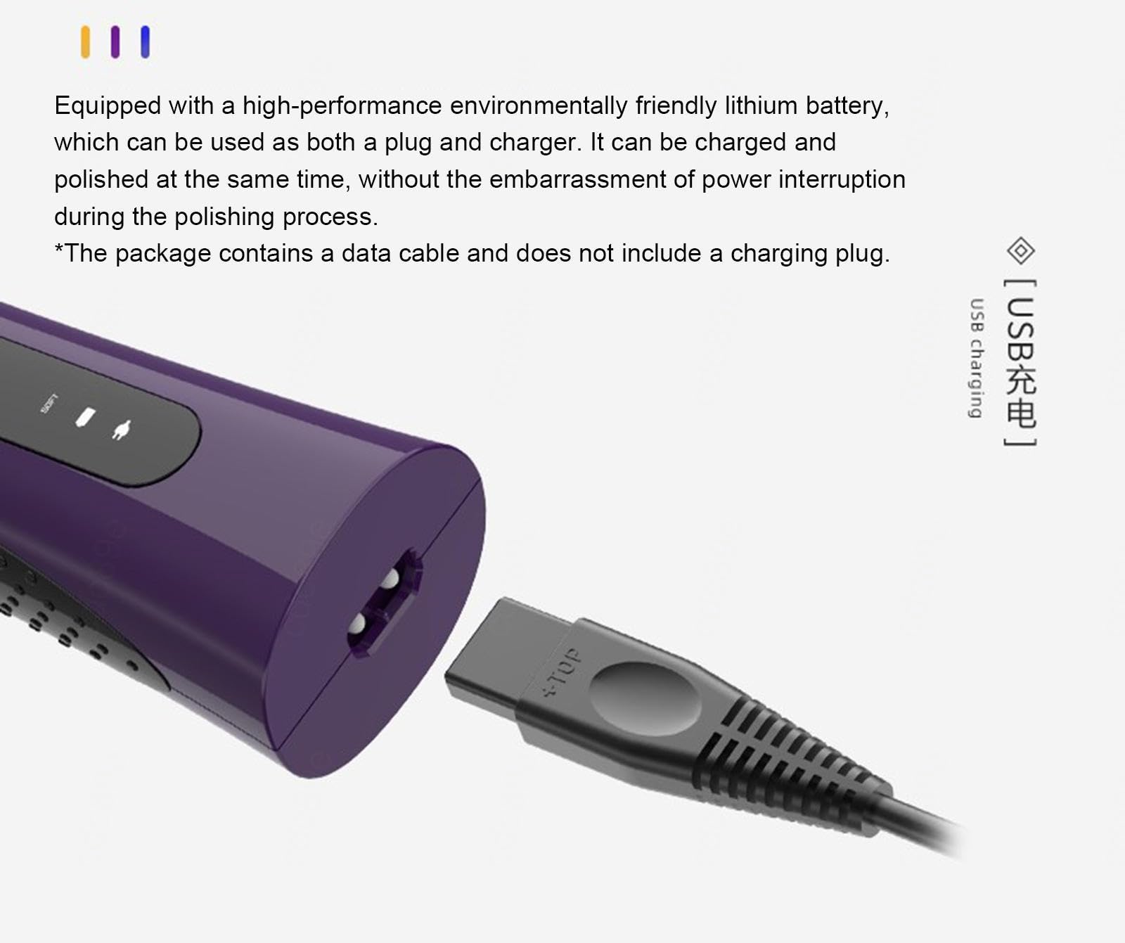 Cortaúñas para Perros, cortaúñas eléctrico para Mascotas, cortaúñas silencioso y de bajo Ruido para Mascotas, cortaúñas para Perros con Mango ergonómico, cortaúñas para Cachorros y