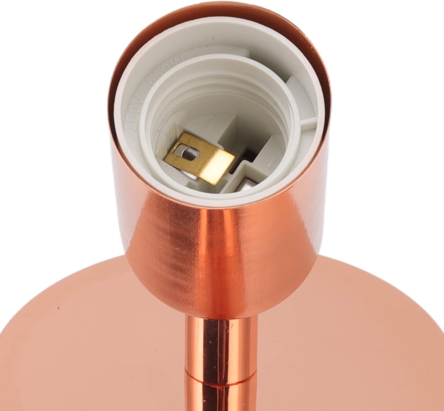 Haofy Vanity Lights for Bathroom, E27 E26 Wall Lamp Base 180 Degrees Up and Down Iron Decoration Bulb Socket for (Rose Gold)