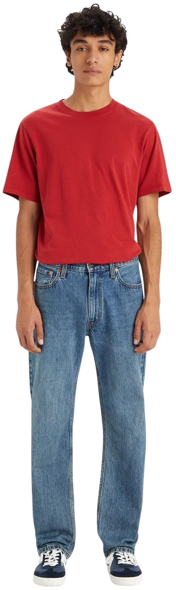 Levi's Men's Wish You Would - Medium Wash Jeans 555 In Cotton, Straight Fit, Blue (Wish You Would), W32/L32