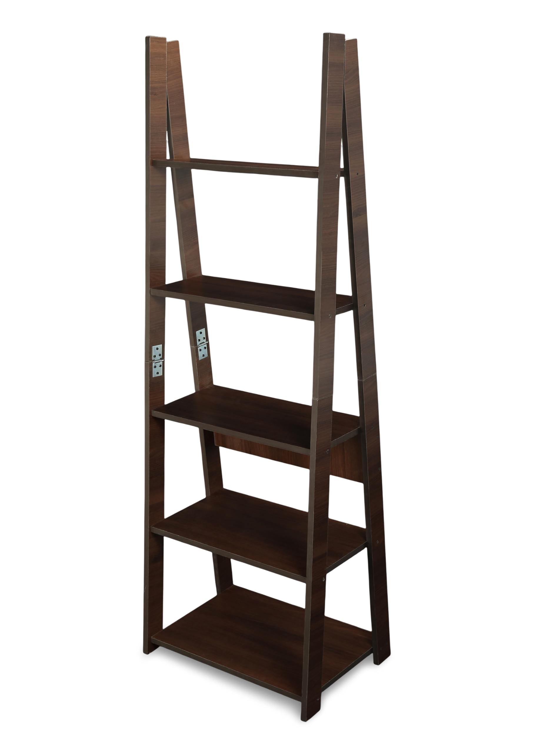 KVS Furniture Plank Reno Engineered Wood Ladder Book Shelf and Display Unit,Office,Kids Room (Accasiya Brown) DIY(Do-It-Yourself) 4