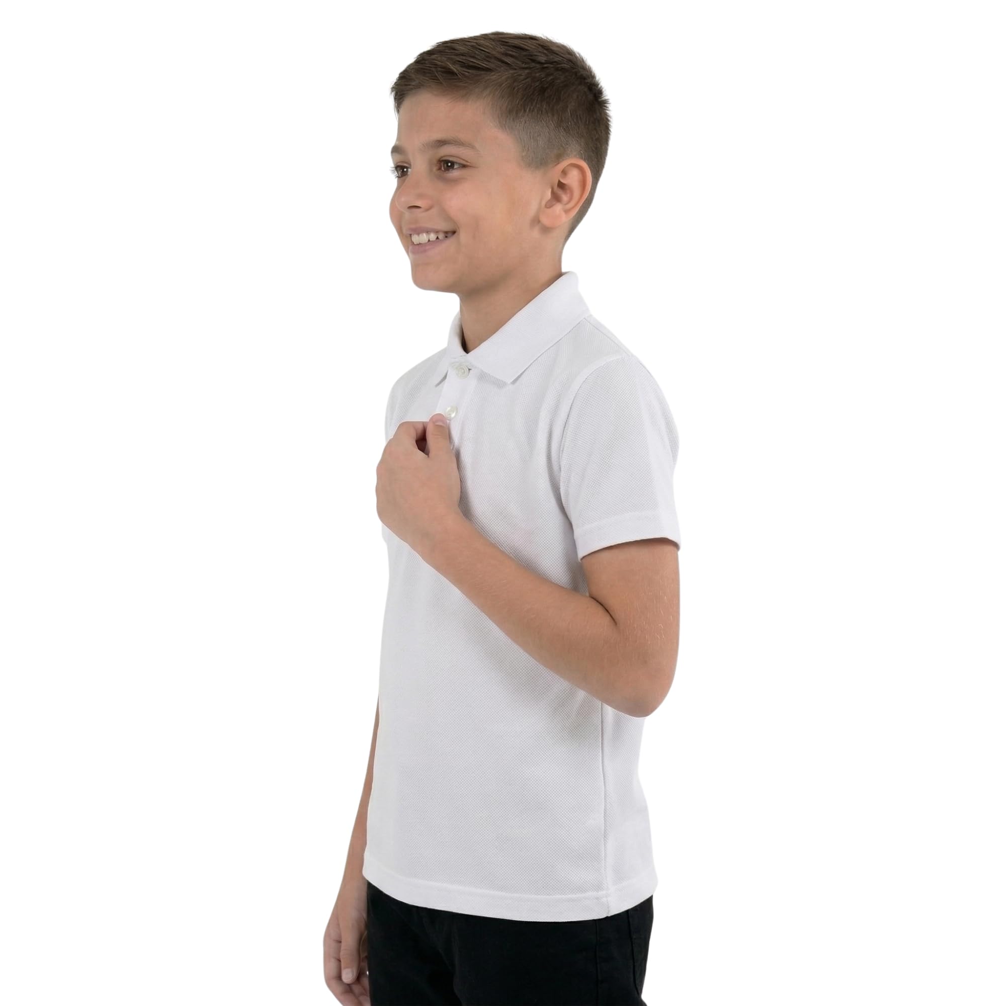 GW CLASSYOUTFIT 2 X 4X (Ragazze) Polo tinta unita (confezione da 2 o 4) T-shirt a maniche corte T-shirt da scuola uniforme PE Top da palestra
