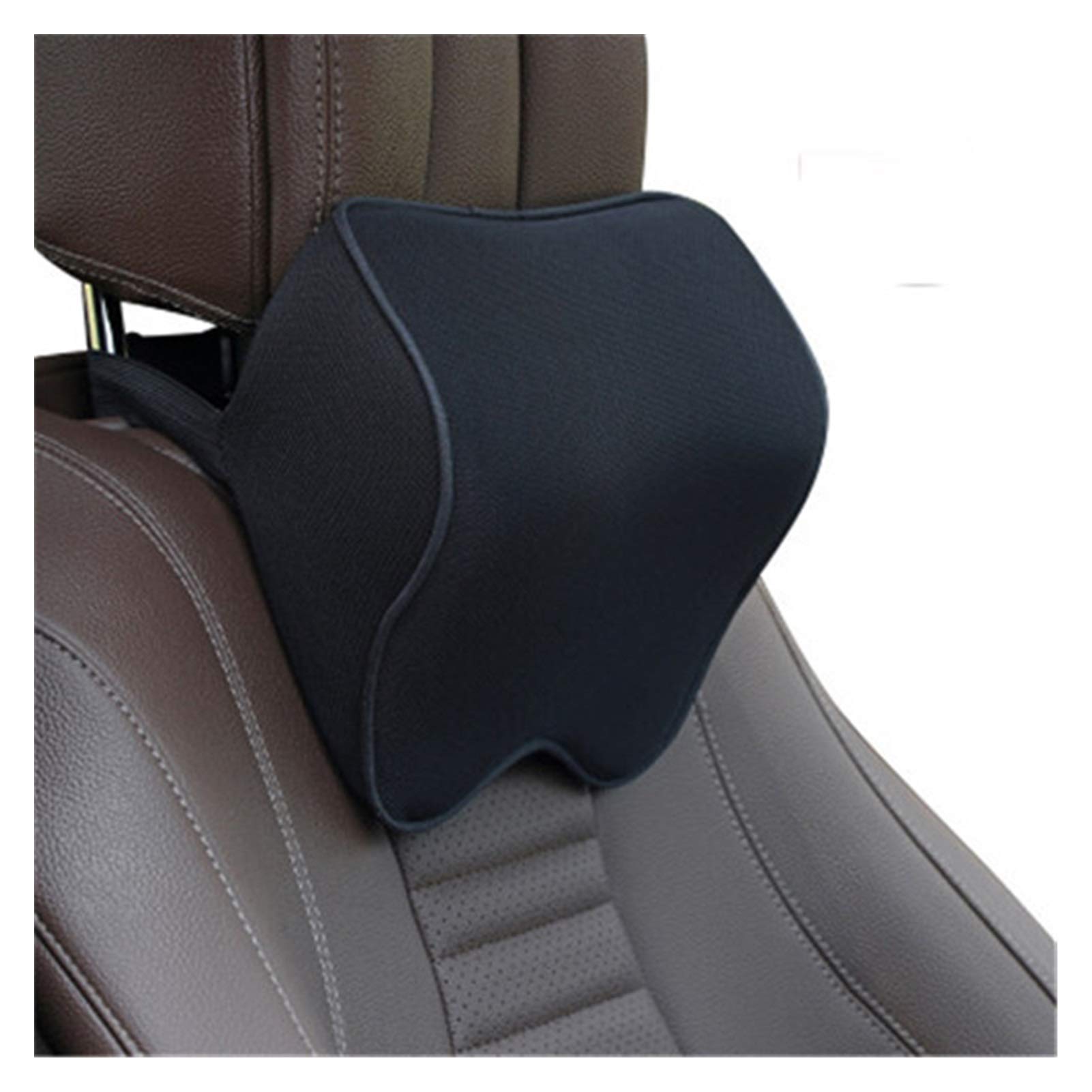 Samnuerly Auto-Nackenkissen, Auto-Nacken-Kopfstützenkissen, Autozubehör, Kissen, Auto-Sitz-Kopfstütze, Nackenschutz, Auto-Sitz-Nackenstütze, Memory-Baumwolle, Auto-Kopfstützen-Kissen (Farbe: K) (