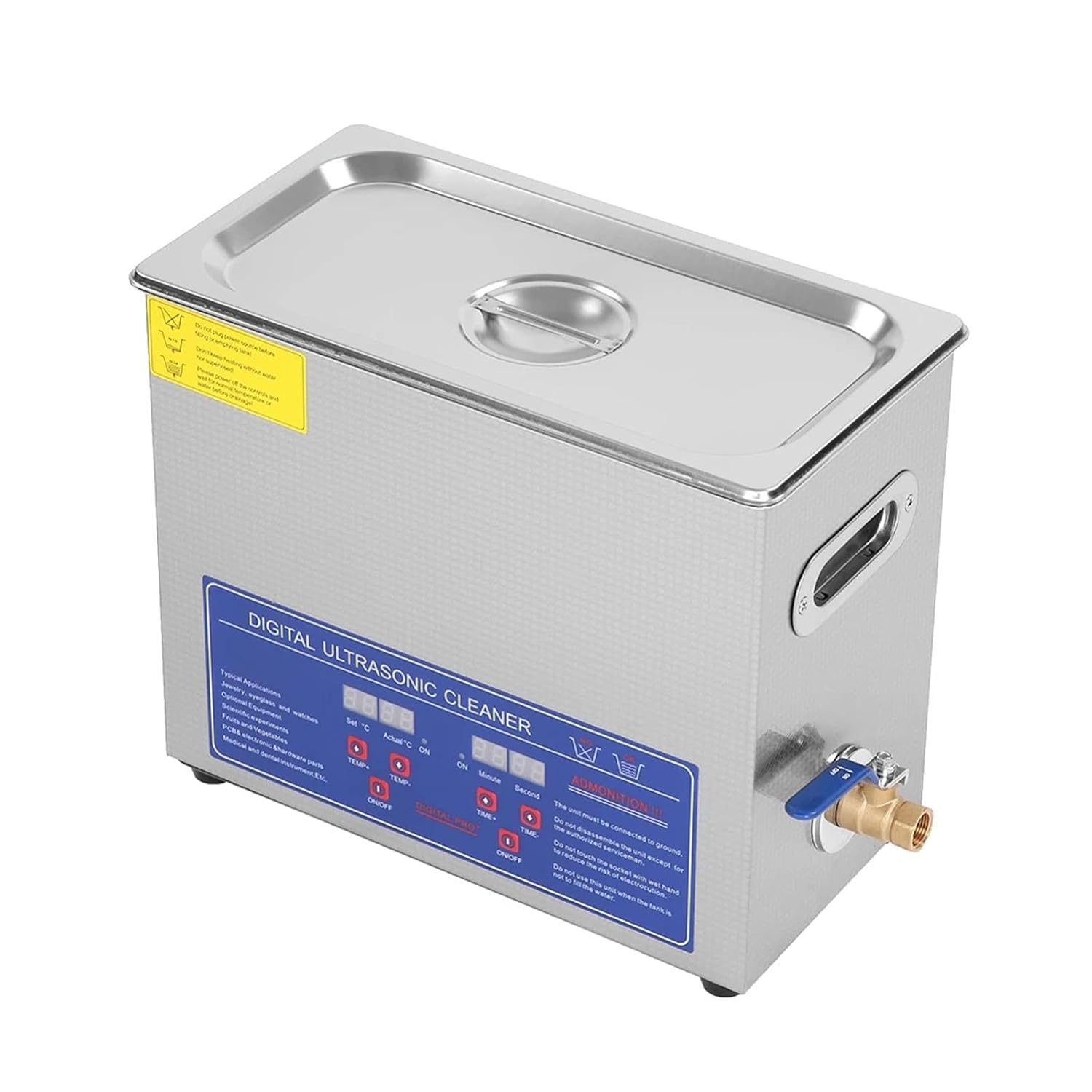 JPS-40A Stainless Steel Digital Ultrasonic Cleaner 10L Digital Control LCD Cleaning Machine with Cleaning Basket