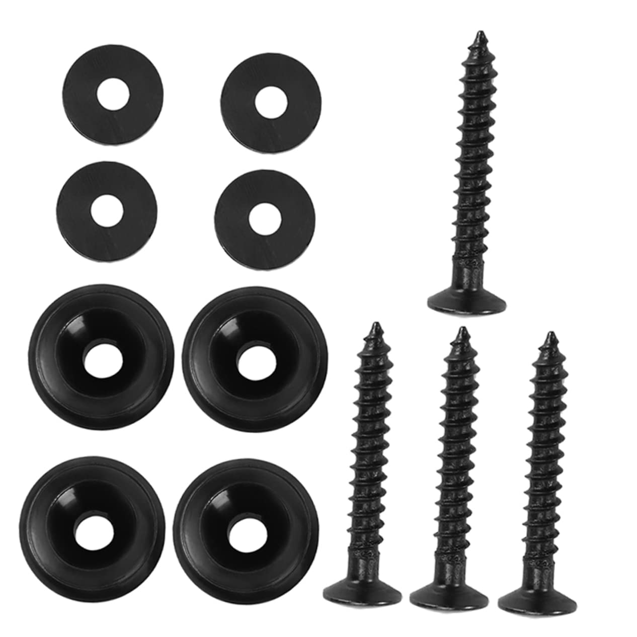 Kisangel 4Set Guitar Strap Lock Durable Metal Buttons for Electric Bass Ukulele Straps Easy Installation Guitar Fixator Fit for All Standard Straps