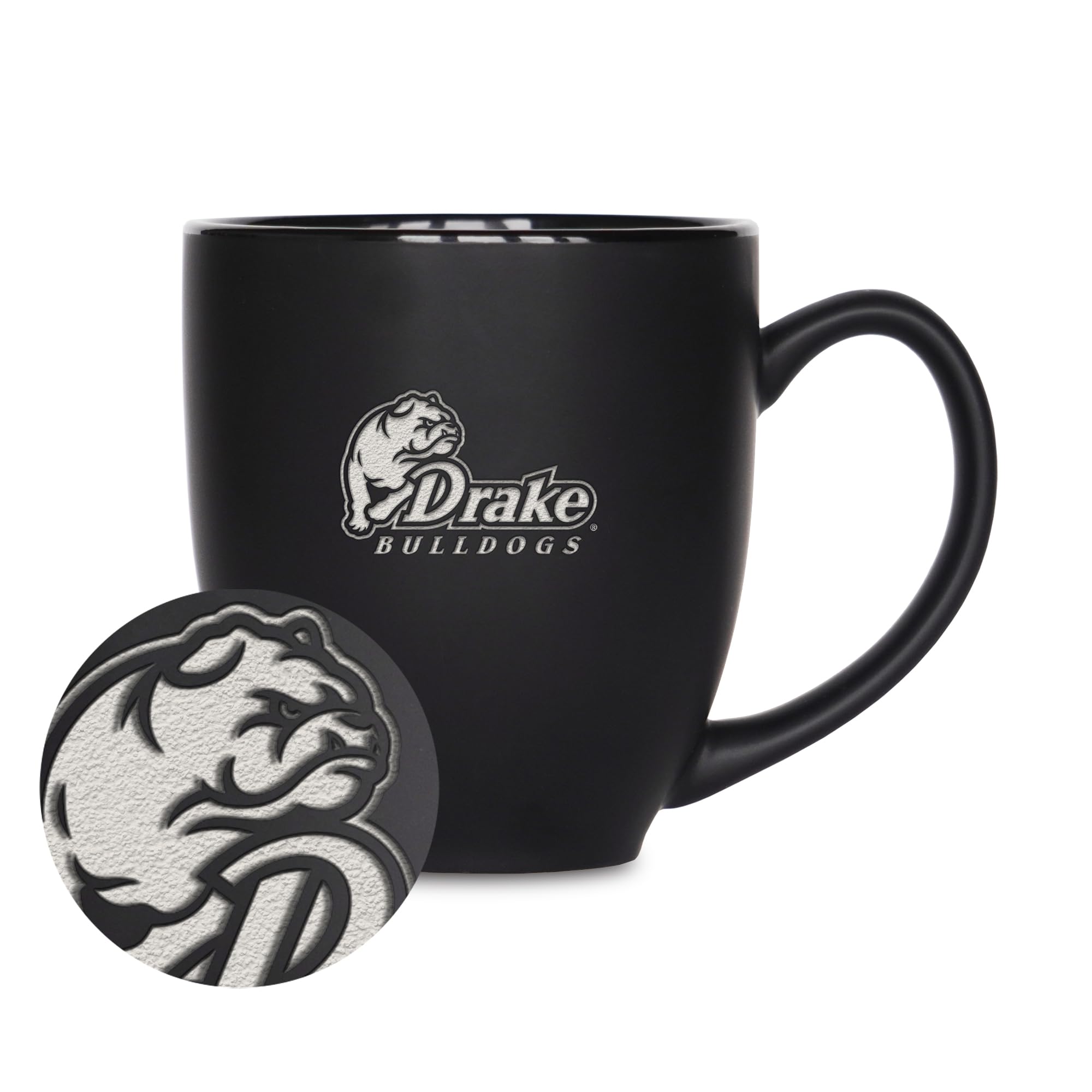 Tasse bistrot Drake Bulldogs gravée laser pour garder le café chaud 445ml