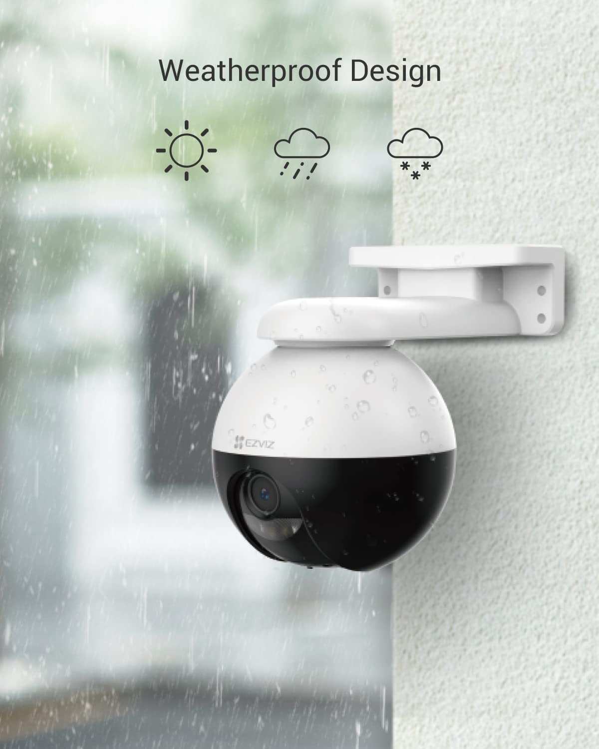 Ezviz C8C Full HD WiFi Buiten Dome  360  Camera Met Kleur Nachtzicht Zwart 788x761