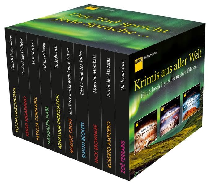 ADAC Hörbuch-Edition Box: Die Chemie des Todes/Tod im Palazzo/Todeshauch/Die letzte Sure/Club Kalaschnikow/Verdächtige Geliebte/Post Mortem/Ein Toter ... in der Atacama (ADAC Hörbuch-Edition 2015)