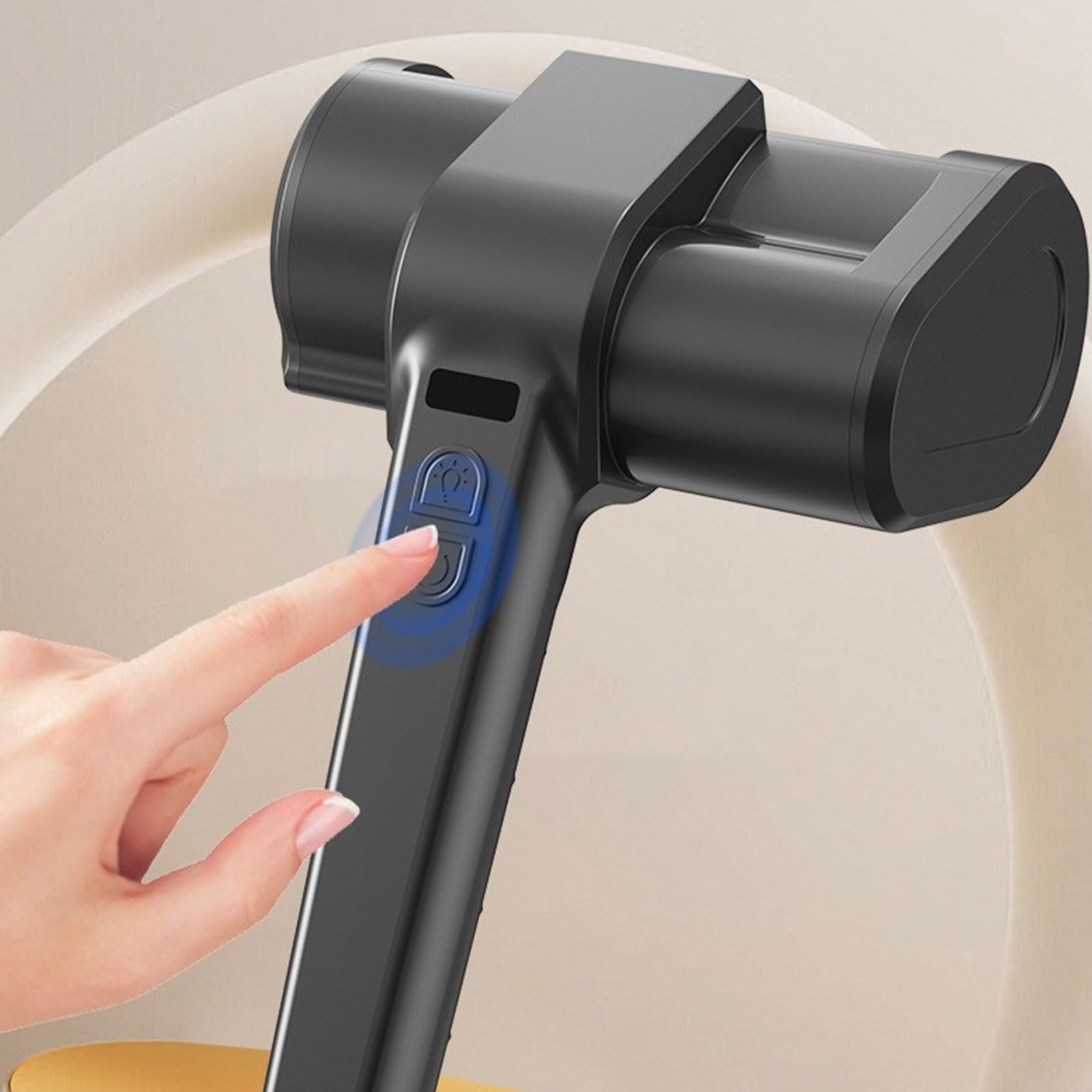 Efficace strumento elettrico per la pulizia del barbecue, grigio oro