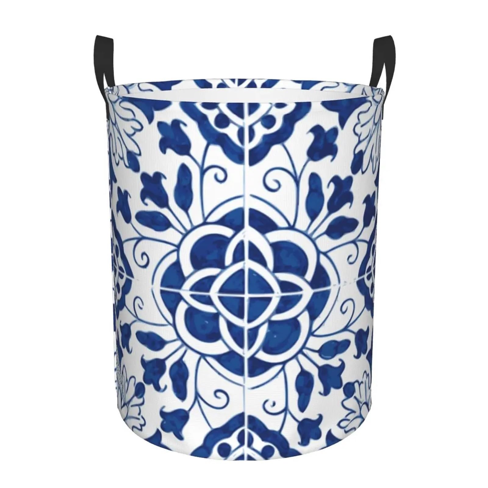 Fabric laundry hamper Vintage Laundry Hamper Large Storage Basket for Family(Color4,50x40 cm)
