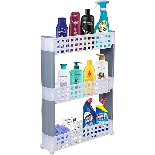 SIMPARTE 3 Layer Slim Storage Rack with Wheels