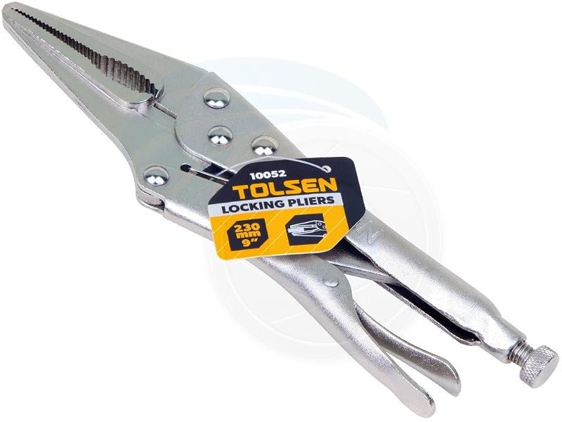 Alicate de Pressão de Bico Longo Tolsen 22,9 cm em Aço-Carbono Niquelado TLSN-10052