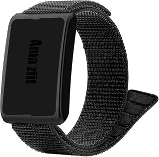 Lamshaw Correa de Nylon en Bucle Compatible con Amazfit Reloj Inteligente- Brazalete Ultra Ligero, Secado Rápido, Lavable - para Amazfit Helio Strap y Smart Band Fitness Tracker