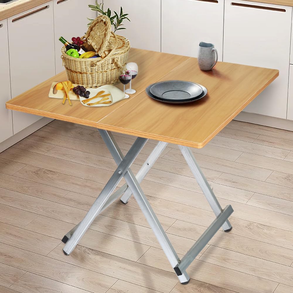OHMG Tavolo pieghevole da campeggio, tavolo da giardino, tavolino, pieghevole, tavolo ultraleggero, portatile, tavoli da campeggio pieghevoli per all'aperto, picnic, spiaggia, escursionismo (60 x 60 x