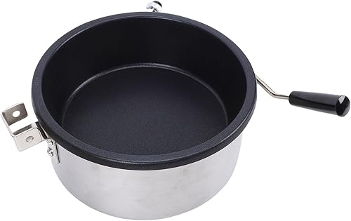 Olla de palomitas de maíz de acero inoxidable de gran capacidad, compatible con gas y electricidad, portátil para el hogar