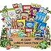 Jolly Good Snacks Box Variety Pack Care Package (45 Count) Easter Gift Basket Candy Treats Chips Cookies for Adults Kids Grandkids Teens College Students Guys Girls Men Women – Ideal for Birthdays College School Office Military, all holidays including St. Patrick's Day, Easter, Halloween, Thanksgiving and Christmas