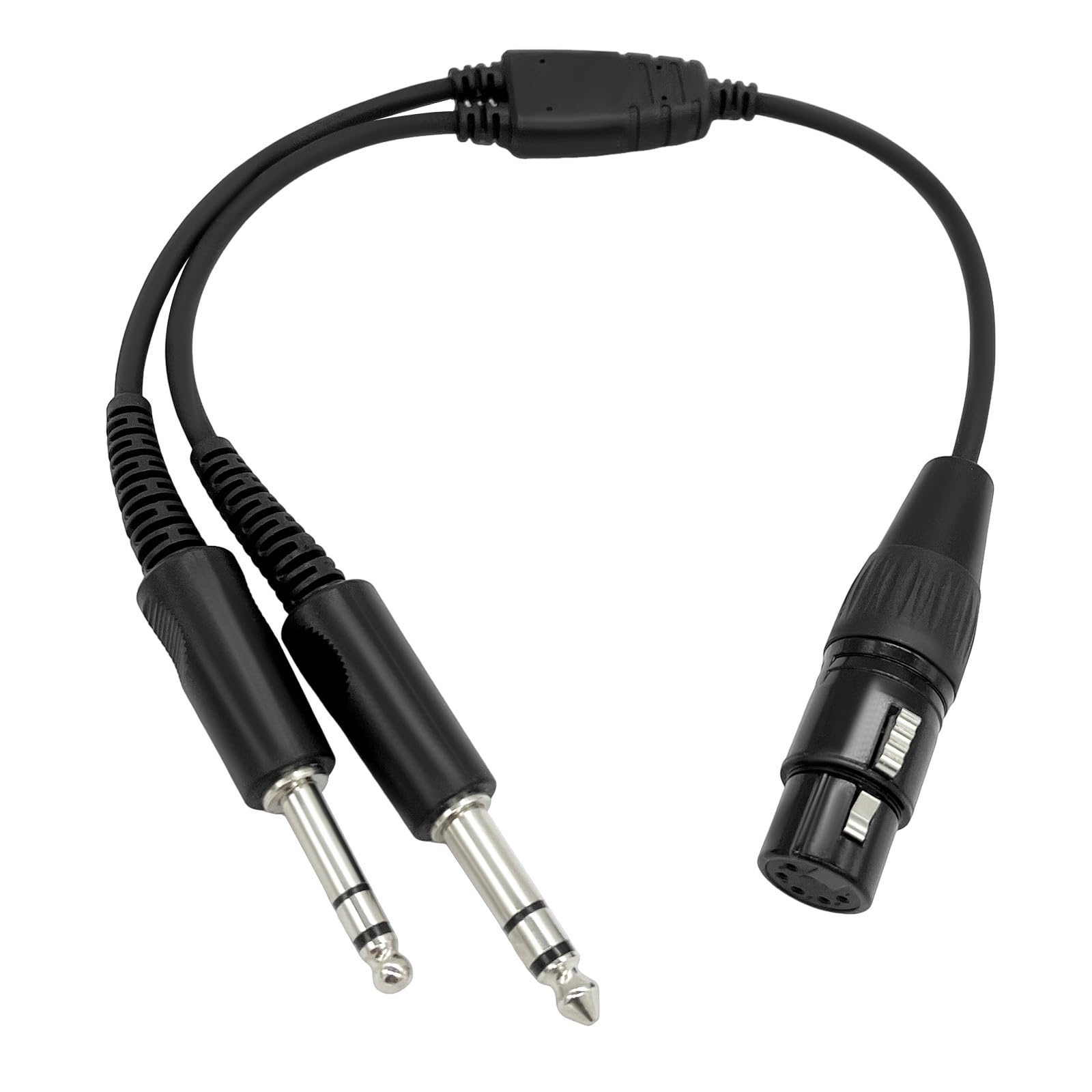 WODASEN Aviation Headset Adapter AB-GA Pin Female Airbus XLR to GA Dual  Plug Connector Cable for Pilot Helicopter General Aviation Twin Plug