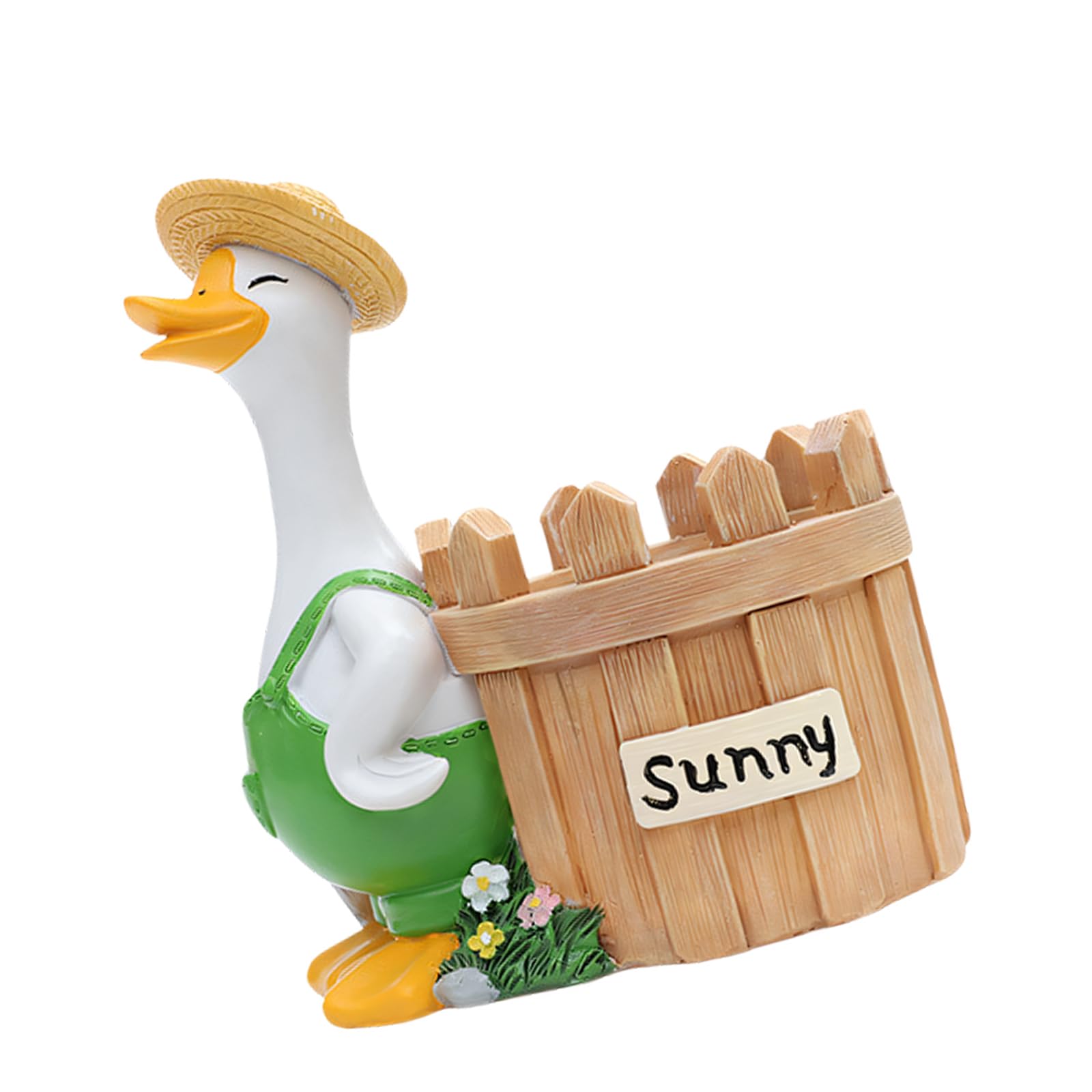 Xjdzineq Geese Plant Container Flowerpot Garden Container Resin Fleshy Plant Planter Holder for Home Desk Small Ornament Small Resin Planter