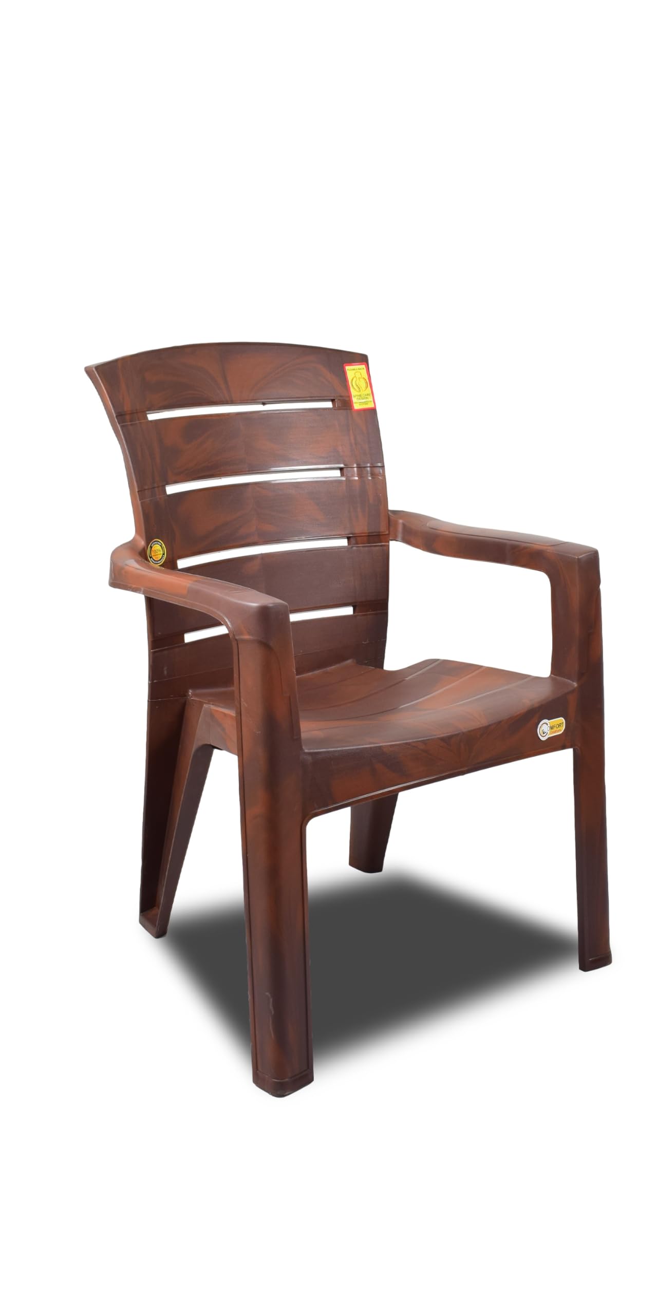 Comfort Creation Sigma High Back Heavy Duty Premium Plastic Chair (Weight Bearing Capacity 150 kg) (Pack of 1)-image-19