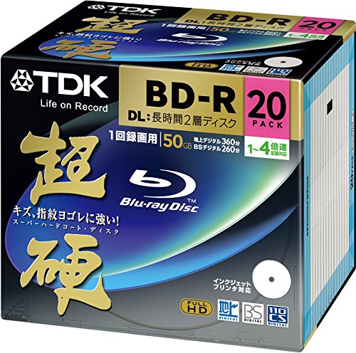 TDK BRV50HCPWB20A [BD-R DL 4倍速 20枚組]