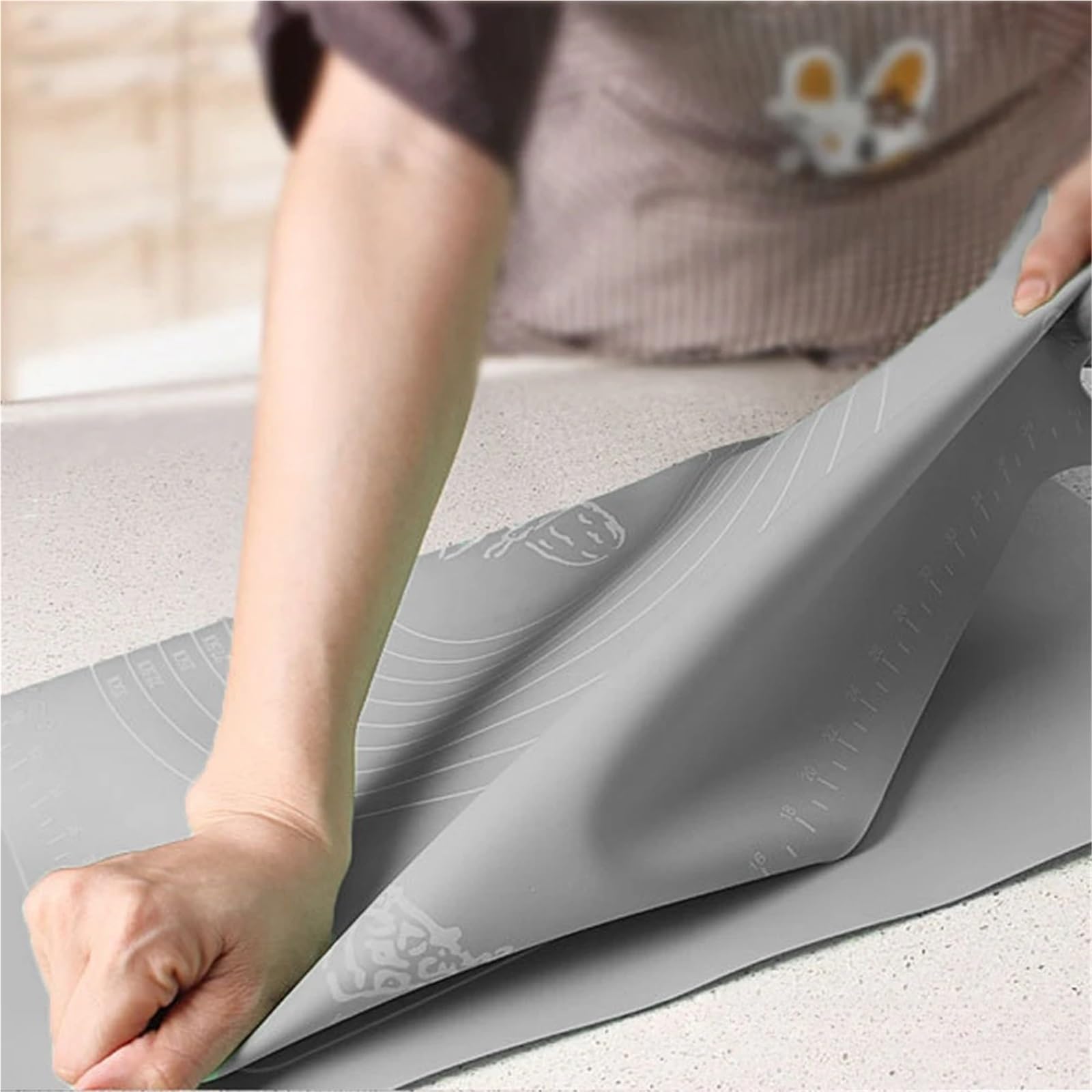Tapete De Silicona Para Hornear Tapete de silicona for repostería, extra grueso, antiadherente, for hornear y amasar(70x50cm)