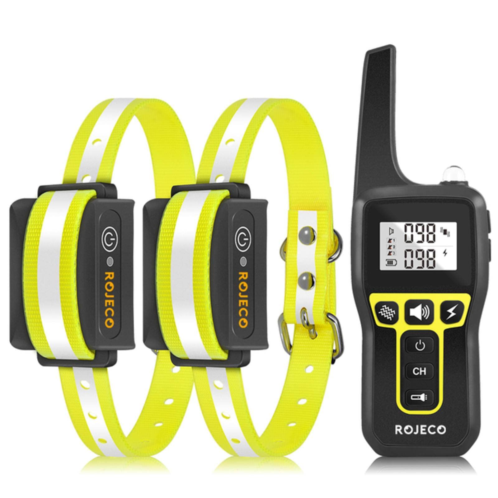 NC R O J E C O1000m Electric Dog Training Collar Defensive Anti-Capture Control Collar Dog Electric Shock Device Can Be Charged