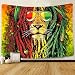 Simsant Rasta Rastafarian Tapestry Lion Head Marley Bob Tapestry Wall Hanging Backdrop for Living Room Bedroom Dorm (3)
