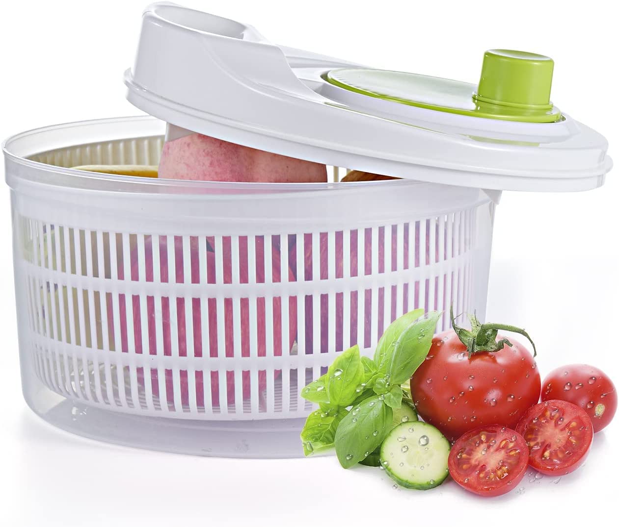 Buy MOLOR 3L Large Salad Spinner, Manual Vegetable Dryer,Drainer to