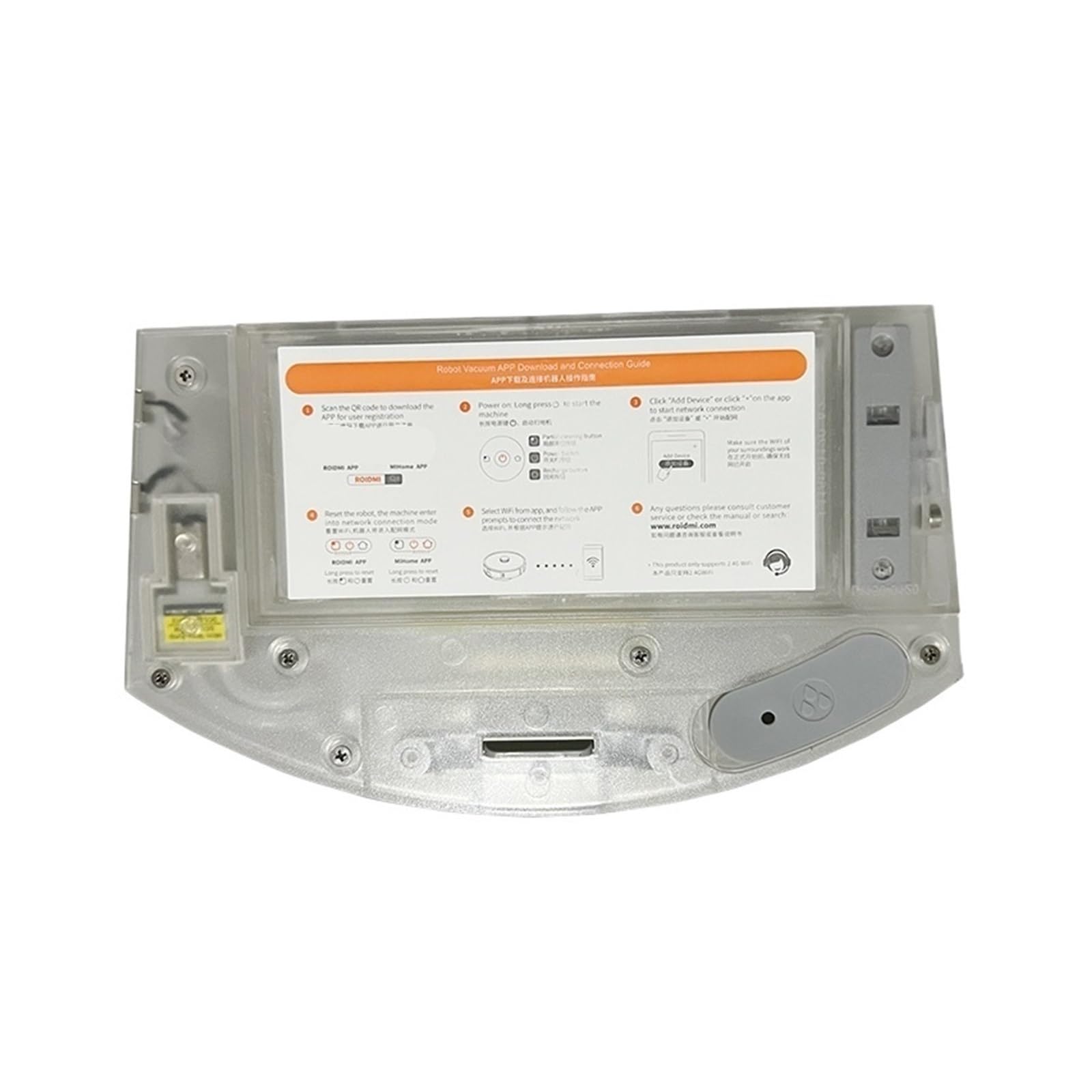Lipski Reemplazo, Compatible con Xiaomi Roidmi Eve Plus Robot Aspiradora Barredora Accesorios Eléctrico 2 en 1 Caja de Polvo Piezas de Filtro de Tanque de Agua (Color : Set-1)