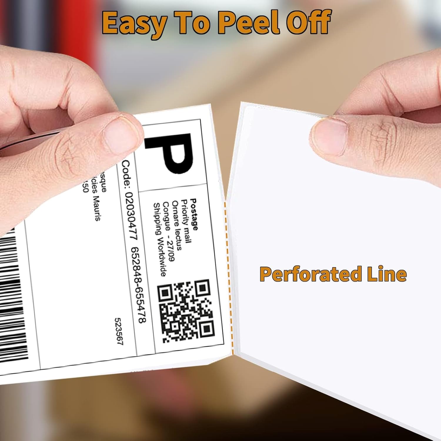 OausTect 4x6 Shipping Labels, 1000 Count, Direct Thermal, Commercial Grade, Perforated Postage Mailing Labels, Compatible With Rollo Zebra Thermal Printer