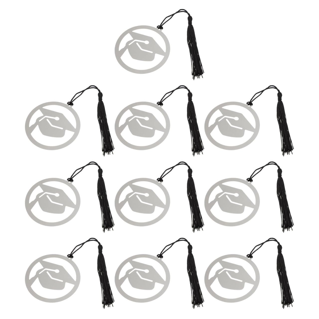 2 Sätze Doktorhut Lesezeichen Teiliges Dekoratives Metal Bookmark Mit Quaste Erinnerung Für Schulabschlüsse Doktortitel Oder Für Absolventen 10 Stück * 2