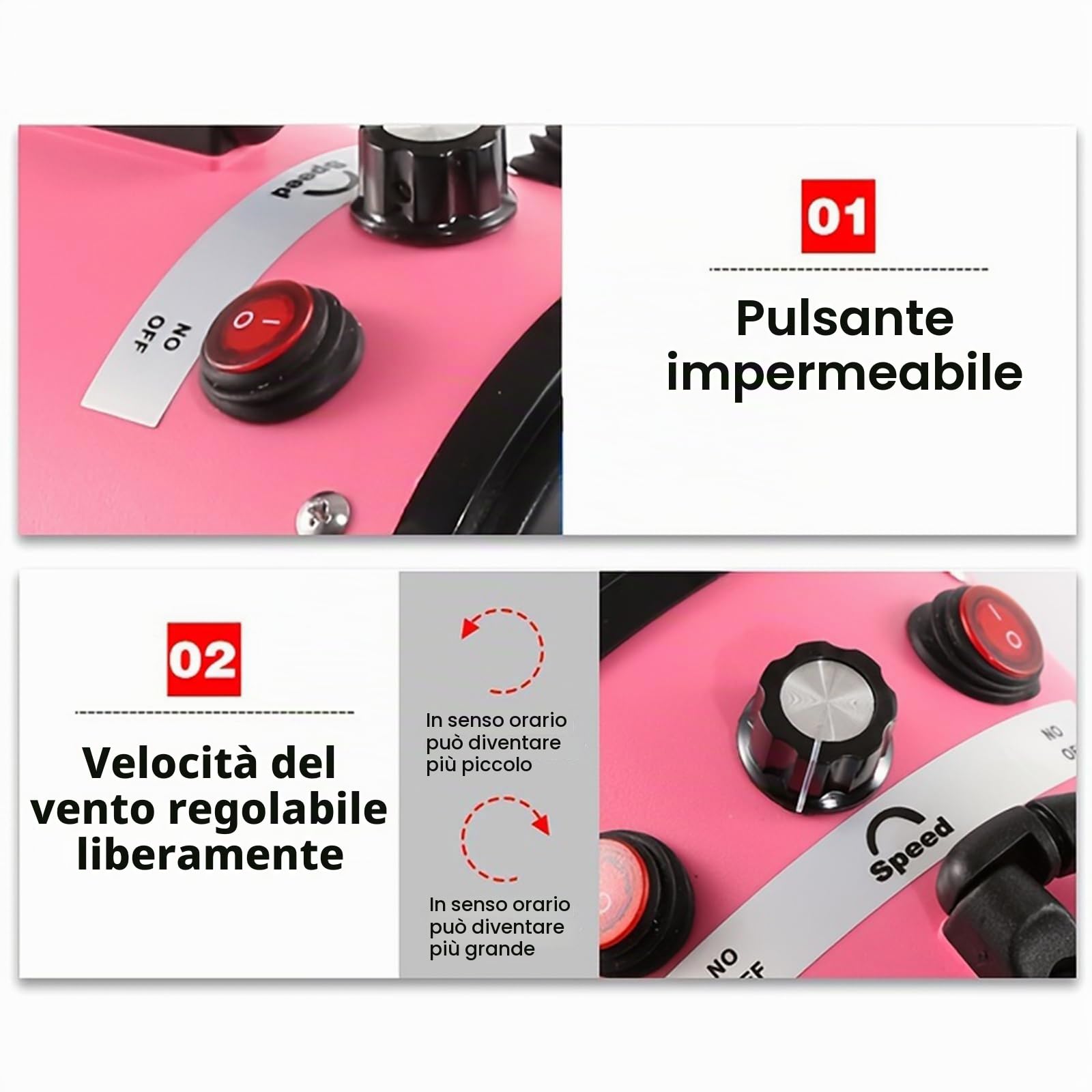 Soffiatore per Cani Asciugacapelli per Cani 2800W Phon per Cani Silenzioso Asciugatore per Cani Asciuga Cane Velocità e Temperatura Regolabili Asciugatrice per Cani Professionale con 4 Ugelli
