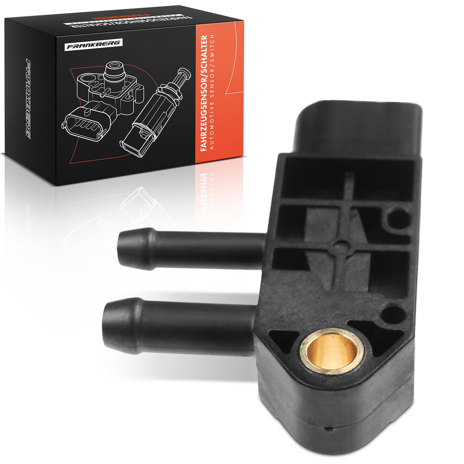 Frankberg Sensore pressione differenziale Pressione gas di scarico Compatibile con O.c.t.a.v.i.a II Combi 1Z5 Yeti 5L Superb II Station Wagon 3T5 A3 8P1 A3 Sportback 8PA Replace# 076906051A