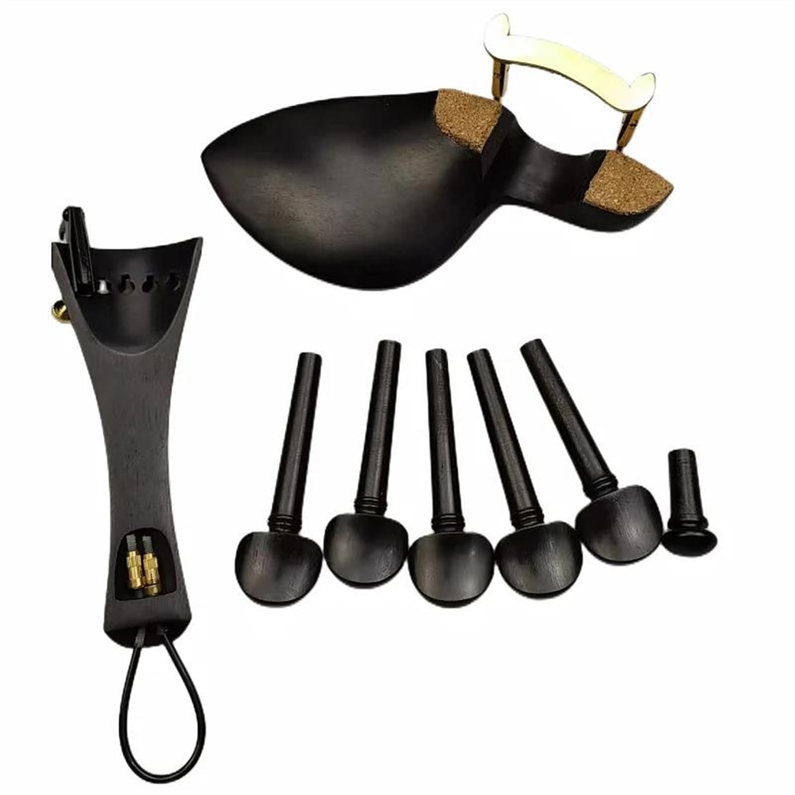 Parti di ricambio per violino Accessori Per Violino A 5 Corde Con Staffa Di Fissaggio Per Ferramenta Accordatore Fine Piroli Mentoniera