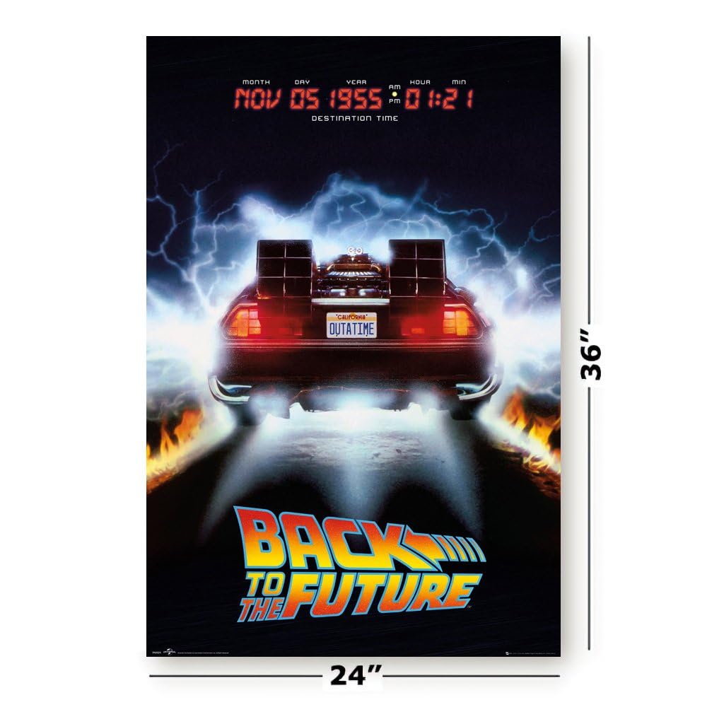 Amazon｜バック・トゥ・ザ・フューチャー - 映画ポスター（ドロリアン