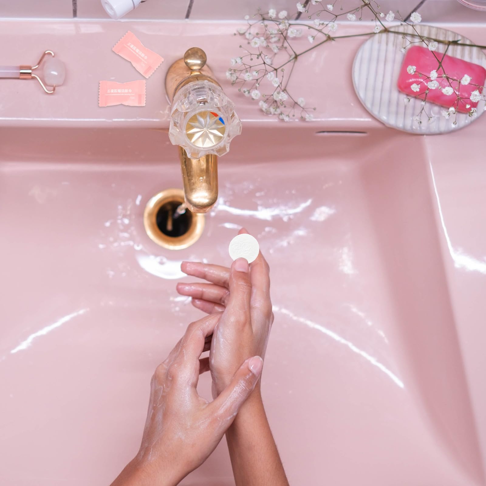 minkissy 200stücke Komprimierte Handtücher Tragbare Gesichtsreinigungstücher Für Hygienische Beauty-handtücher Im Praktischen Für Unterwegs