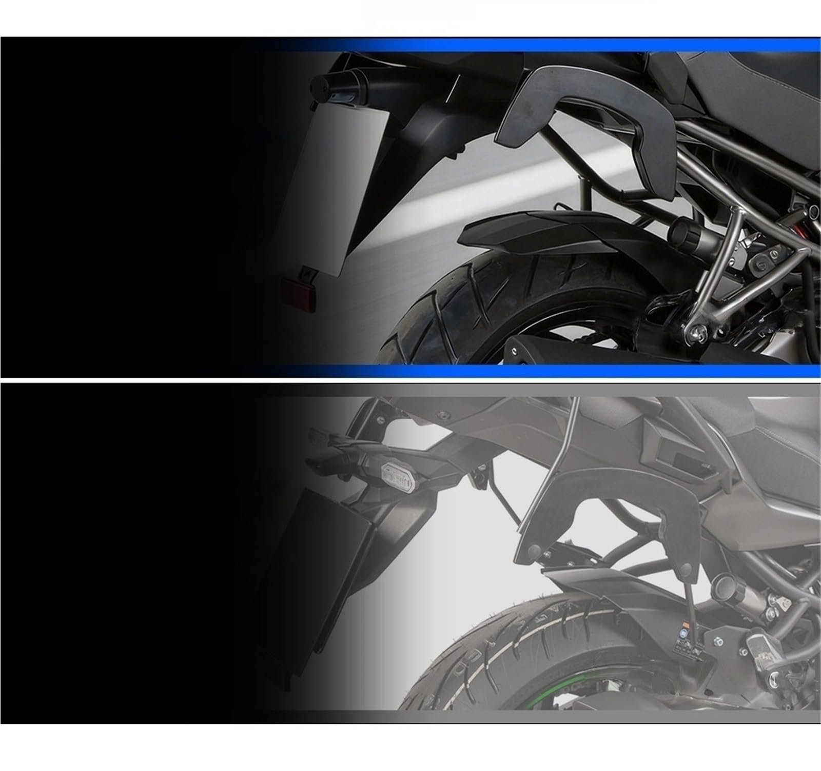 Błotnik tylny do motocykla Pasuje Do Ka&wasaki Ver&sys1000 SE Tourer Plus &sys 1100 2019-2024 2025 Przedłużenie Osłona Rozbryzgowa
